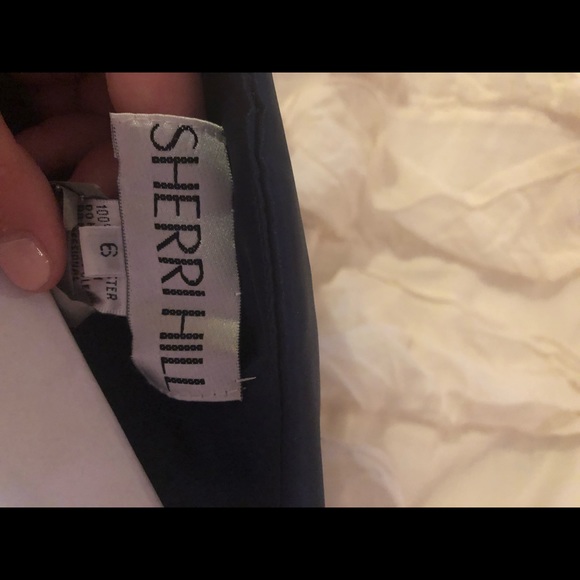 Sherri Hill full navy dress - Picture 1 of 4